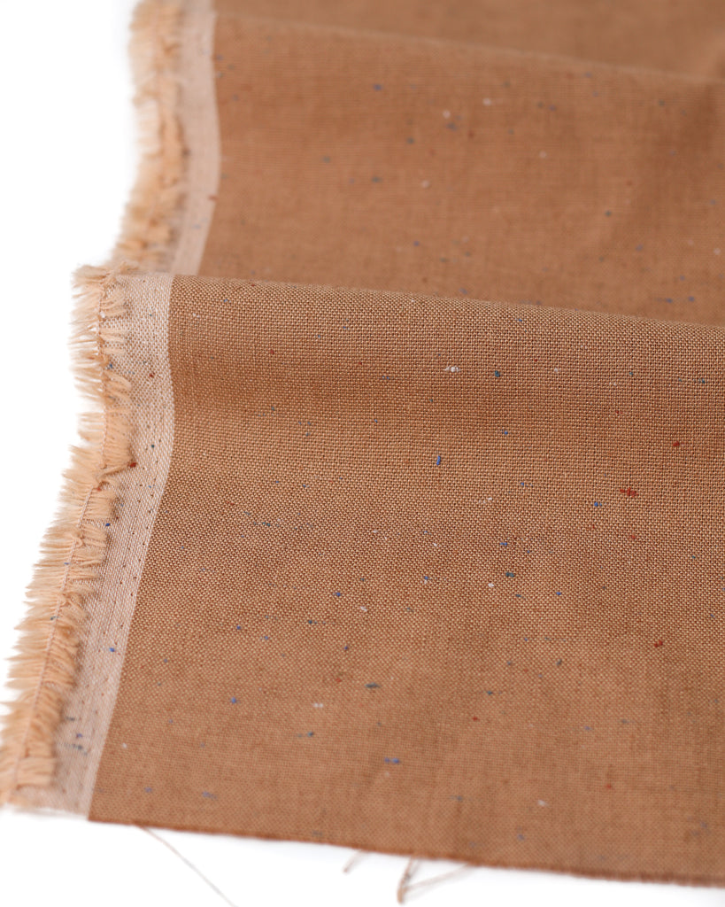 1/2m Essex Speckle Yarn Dyed - Linen Cotton - Mocha