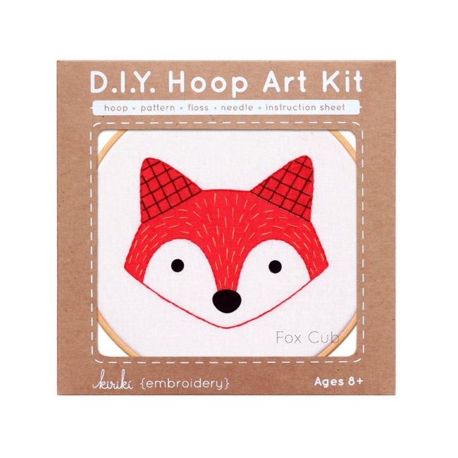 Kiriki Press - Hoop Art Kit - Fox Cub