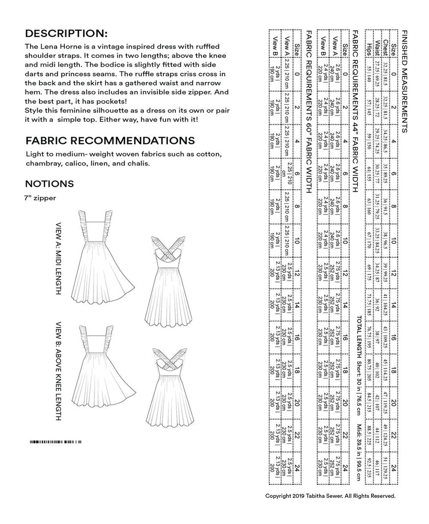 Tabitha Sewer - Lena Horne Ruffle Dress